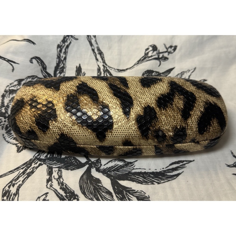 Sofia Vergara by Foster Grant Leopard Print Hard Glasses Case NEW